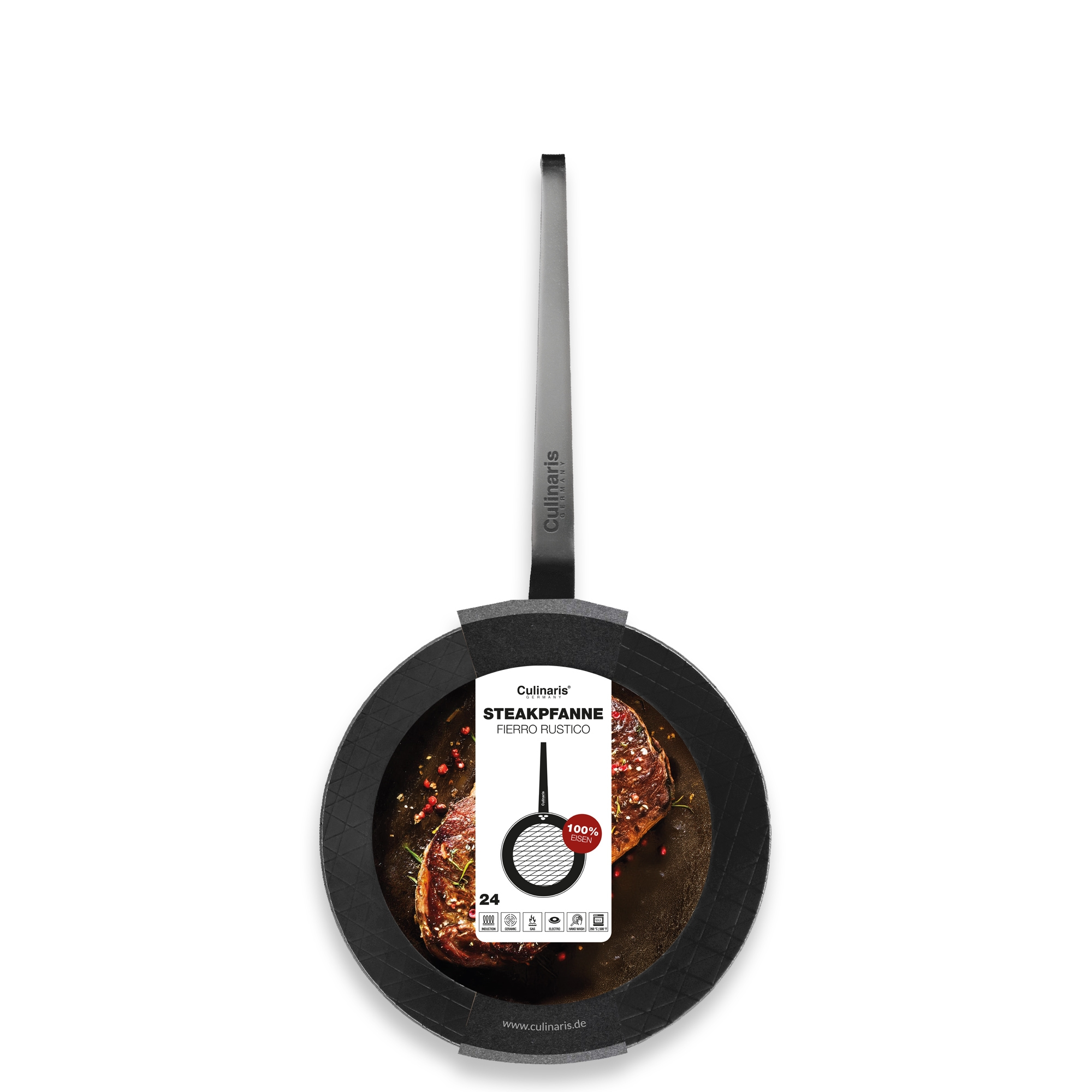 Steak Pan - Fierro Rustico - 24 cm | Culinaris