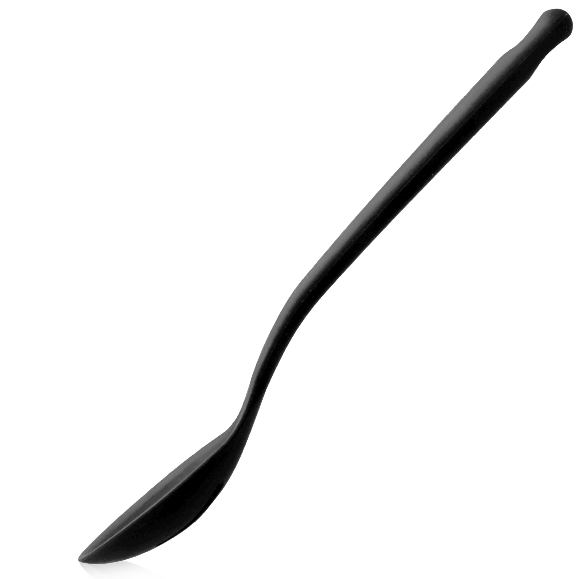 Slotted spoon - silicone - black | Culinaris