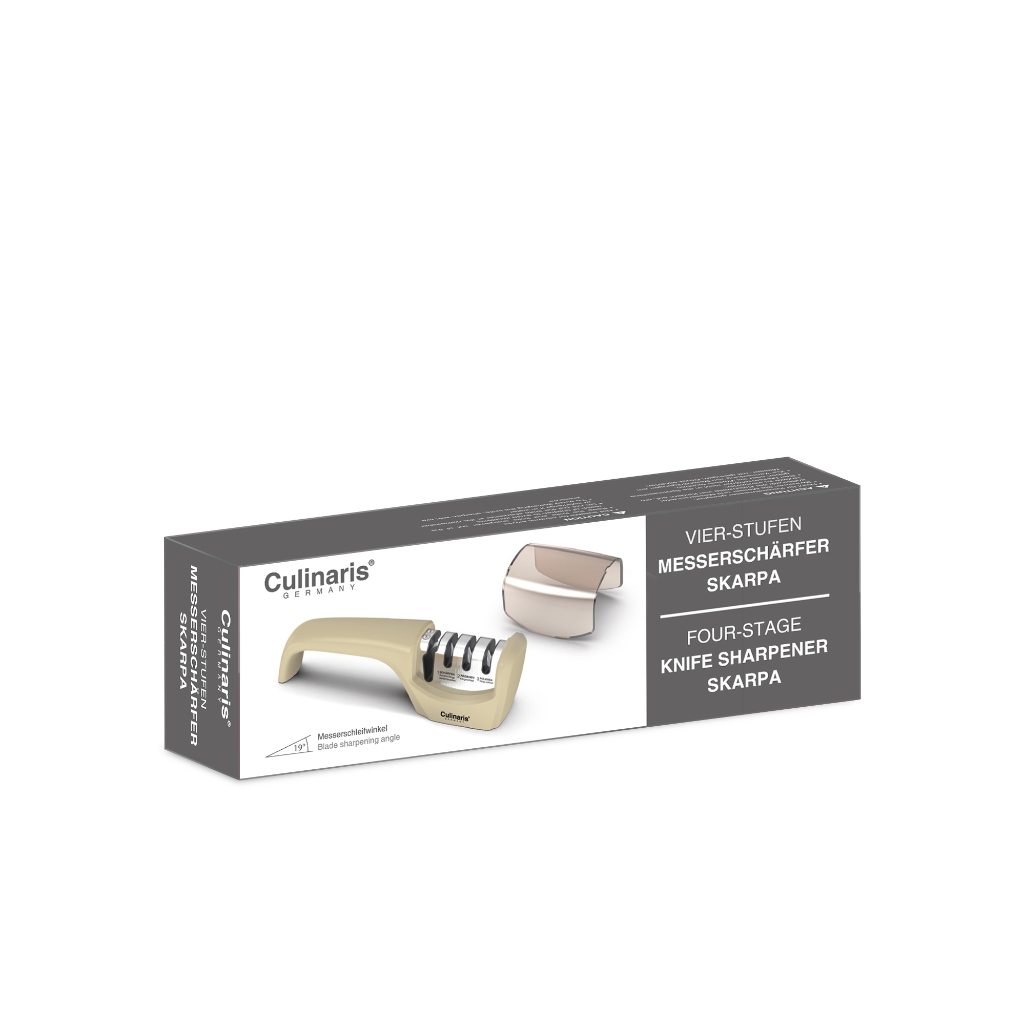 Knife sharpener - SKARPA - Cream | Culinaris