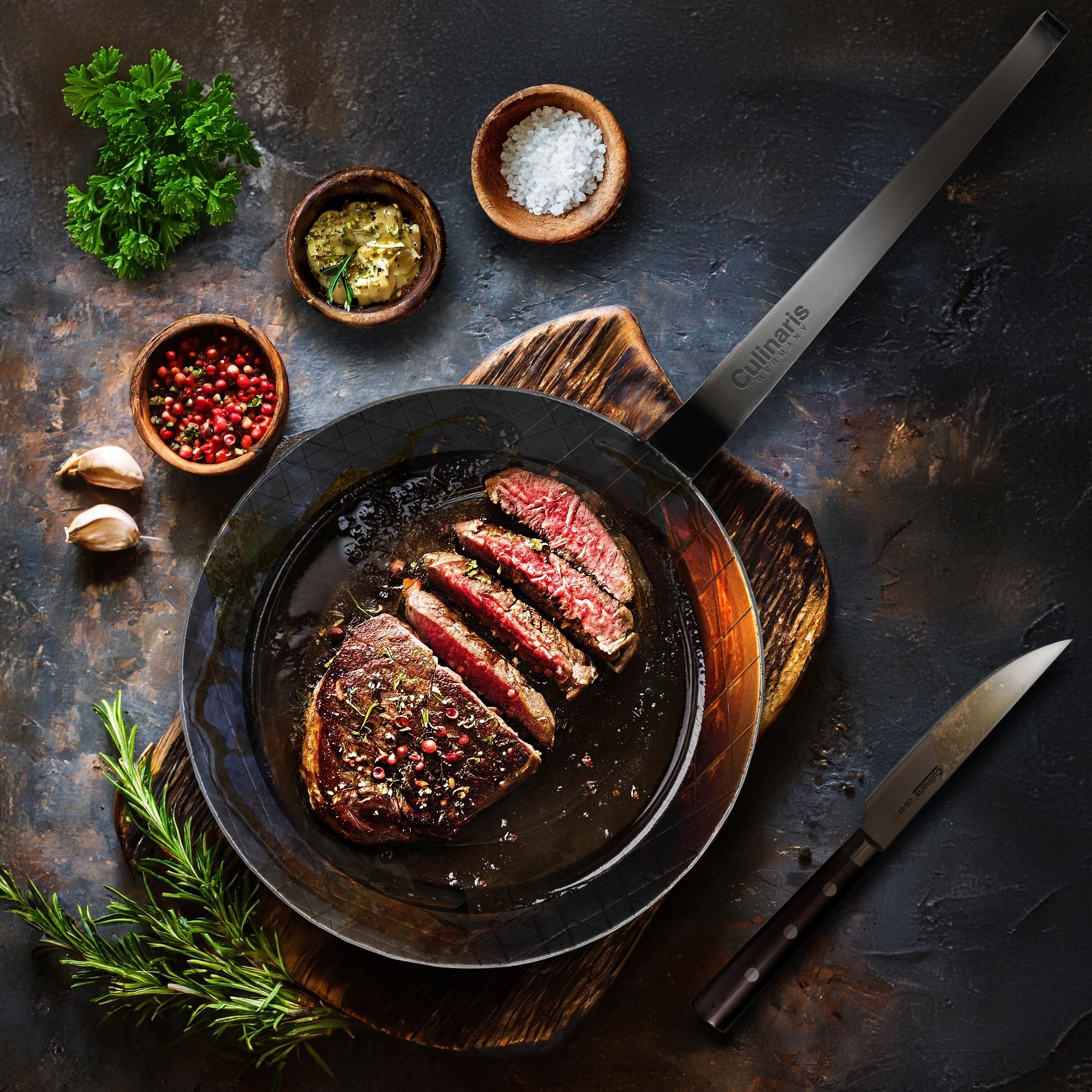 Steak Pan - Fierro Rustico - 24 cm - Seasoning | Culinaris