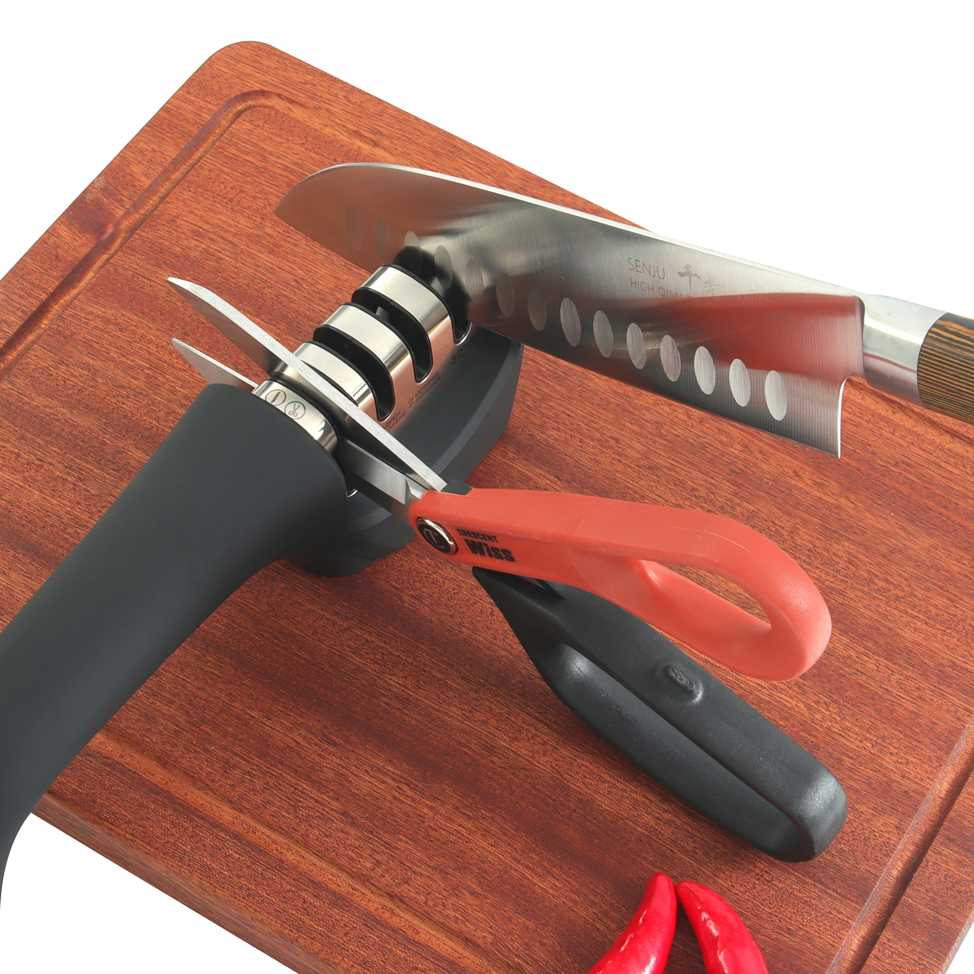 Knife sharpener - SKARPA - Cream | Culinaris