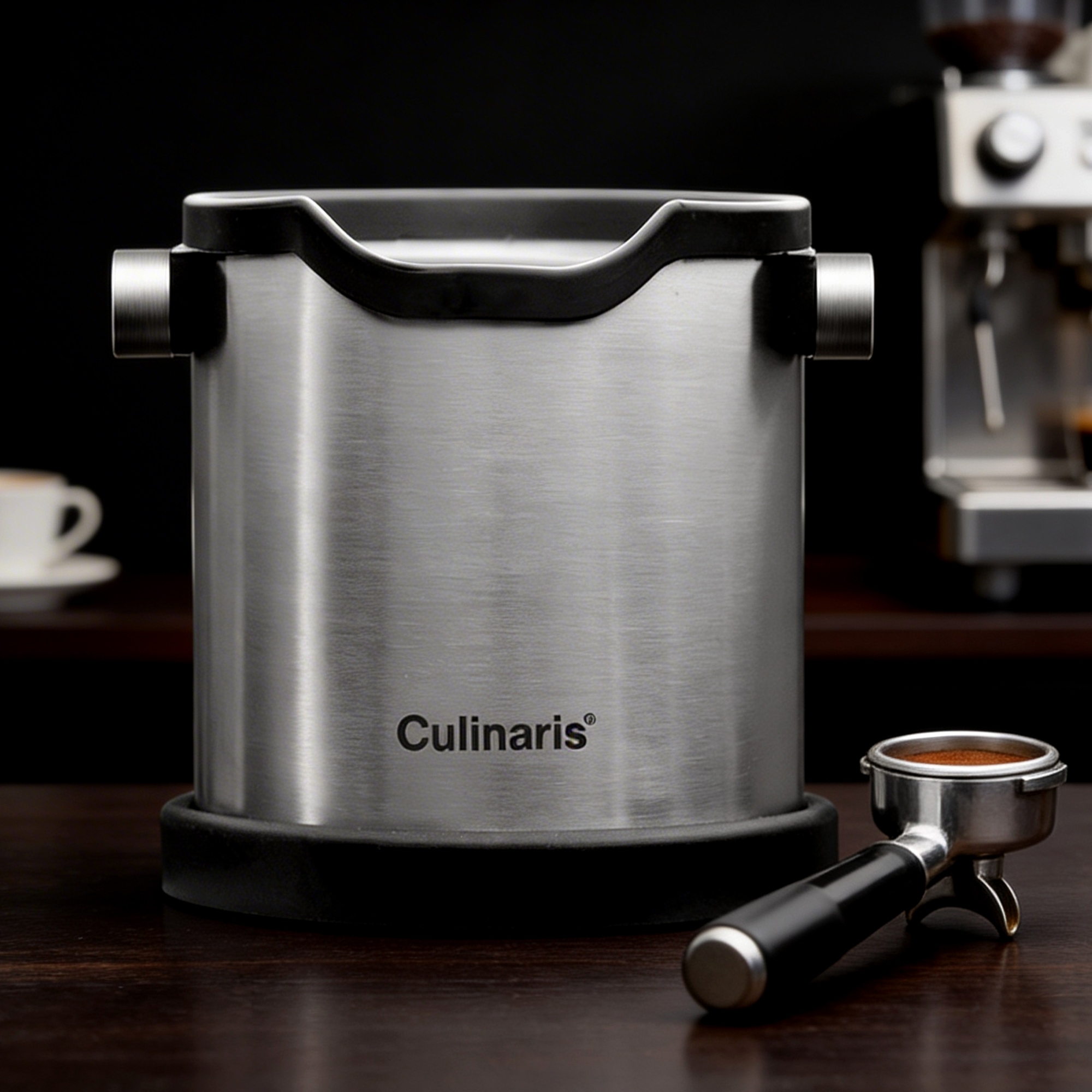 Espresso Knock Box - stainless steel matt | Culinaris