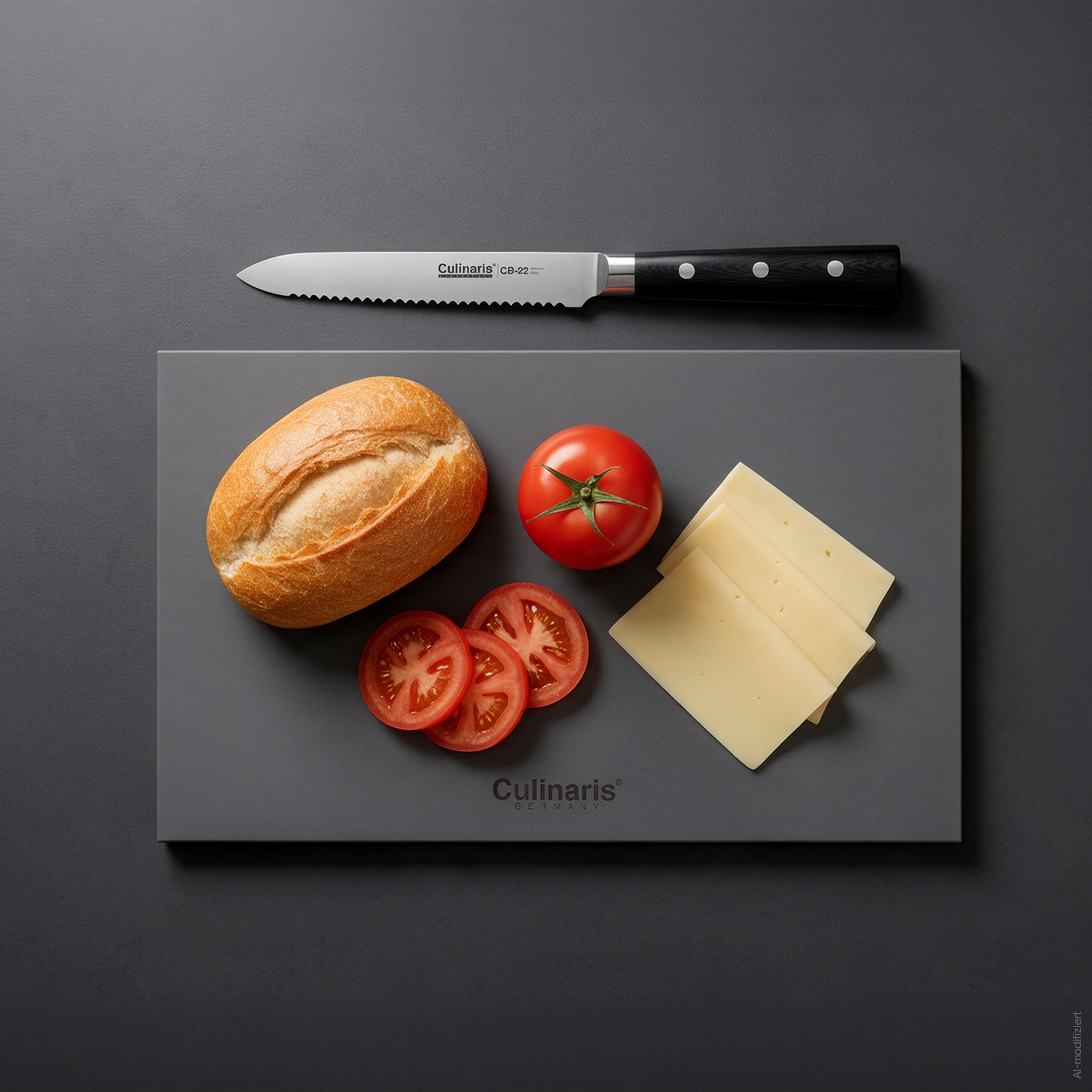 Cutting board NERO GRIGIO - 25 x 15 x 0.7 cm | Culinaris