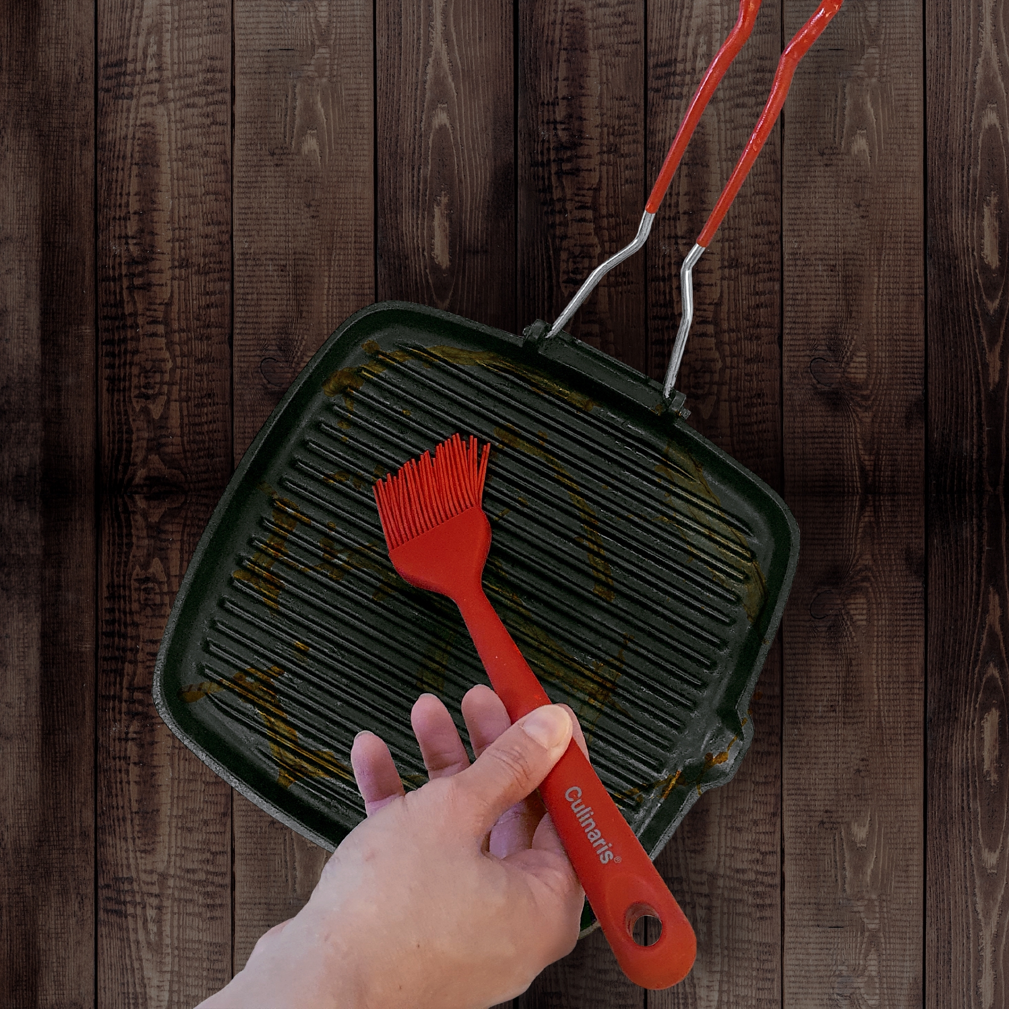 Baking brush S - silicone - red | Culinaris