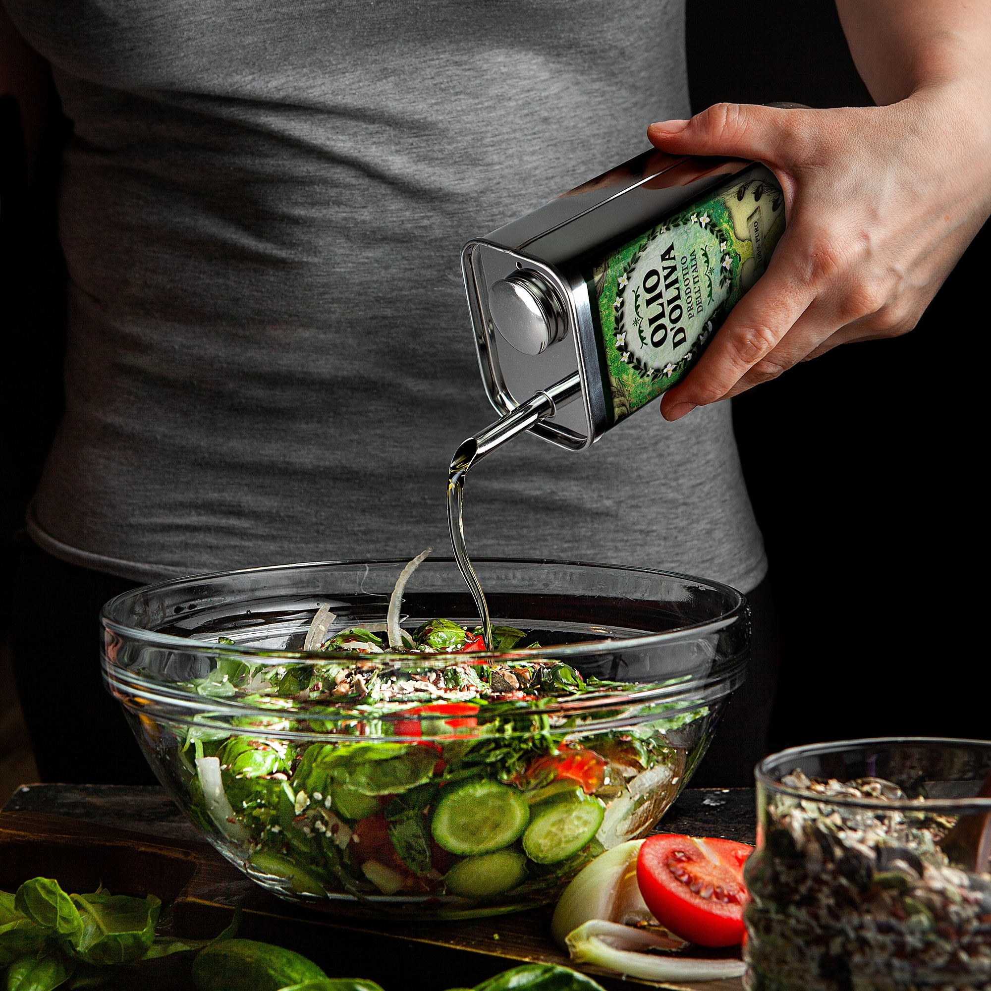 Oil can – Green - 1000 ml | Culinaris