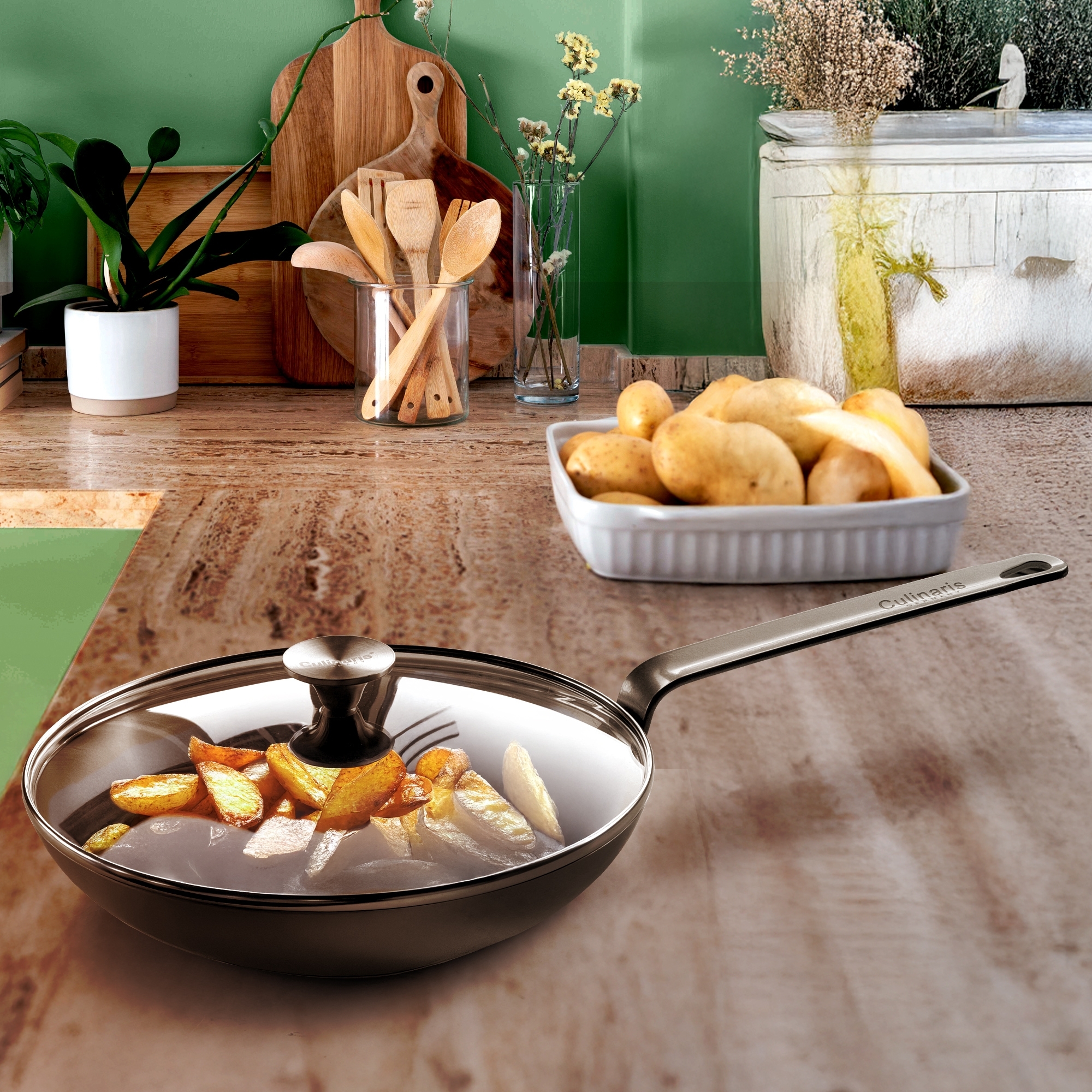 Glass lid - for iron pan Fierro Classico - 28 cm | Culinaris