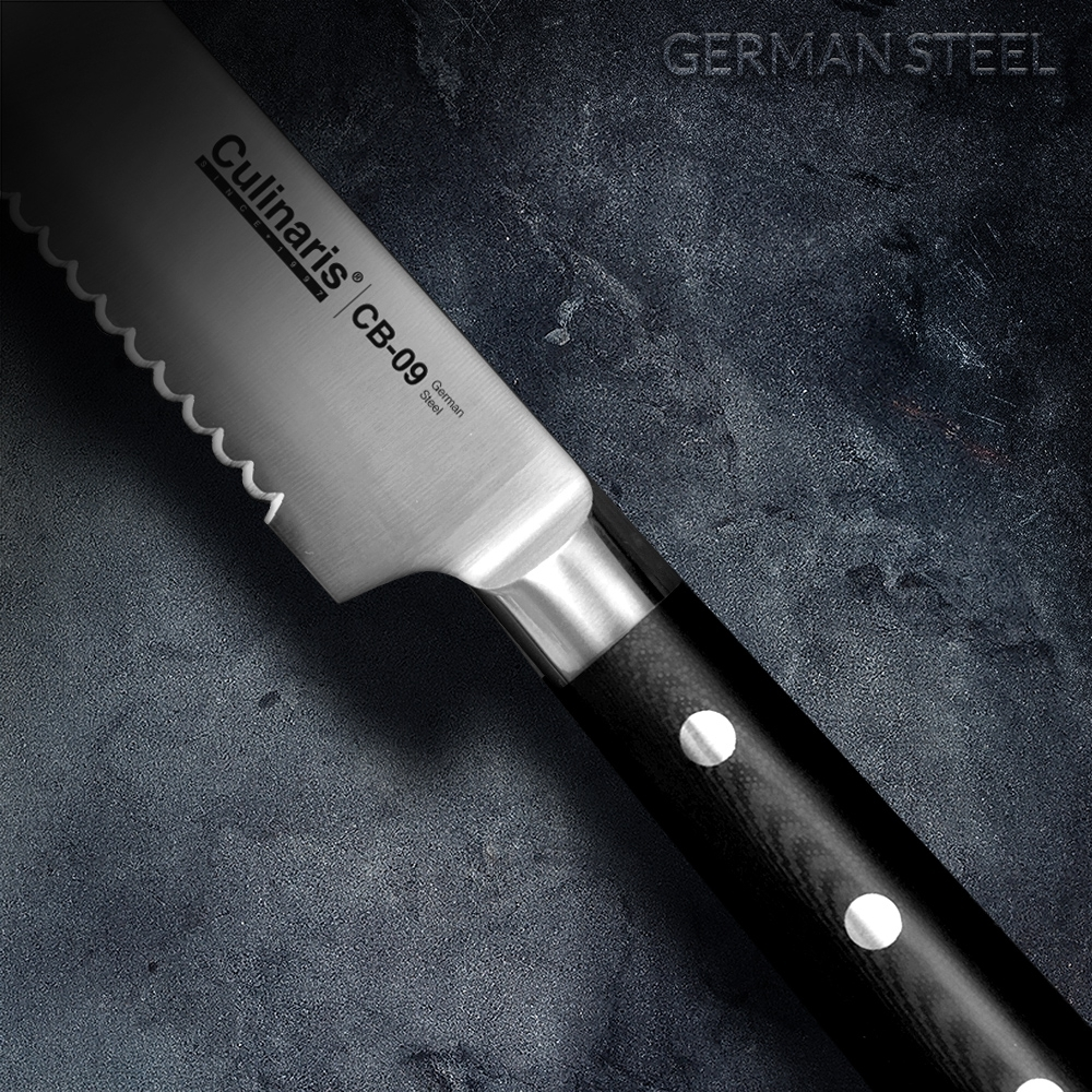 Bread knife - Black series - 25 cm - CB-09 | Culinaris