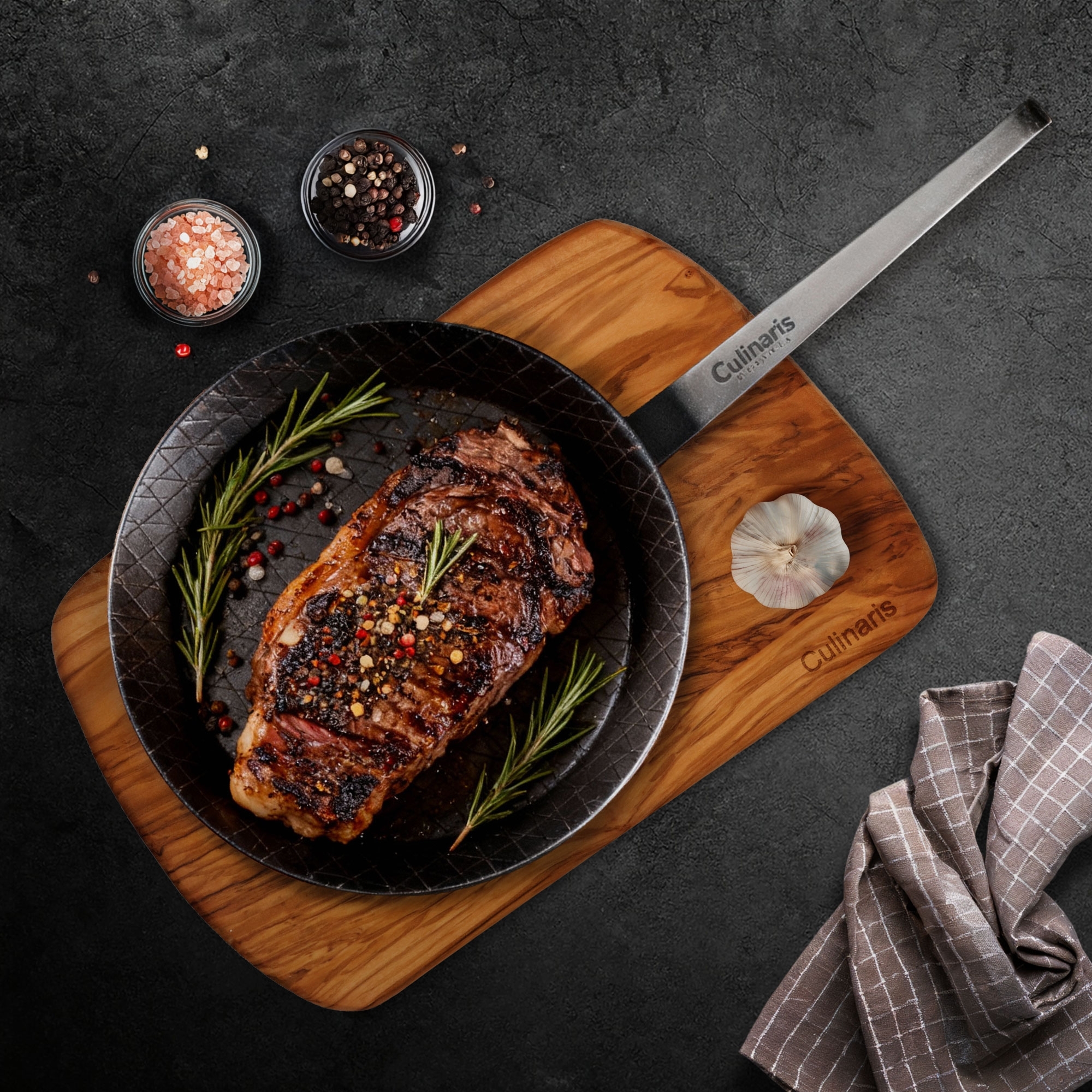 Steak Pan - Fierro Rustico - 28 cm | Culinaris