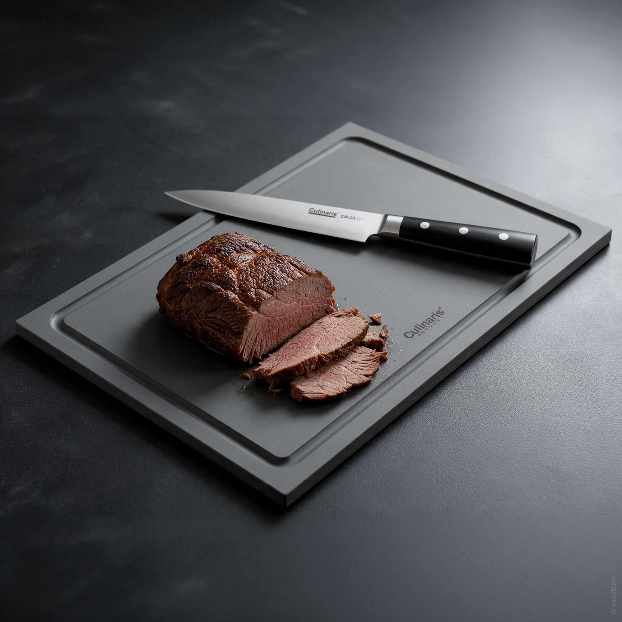 Cutting board NERO GRIGIO - 35 x 25 x 0.9 cm | Culinaris