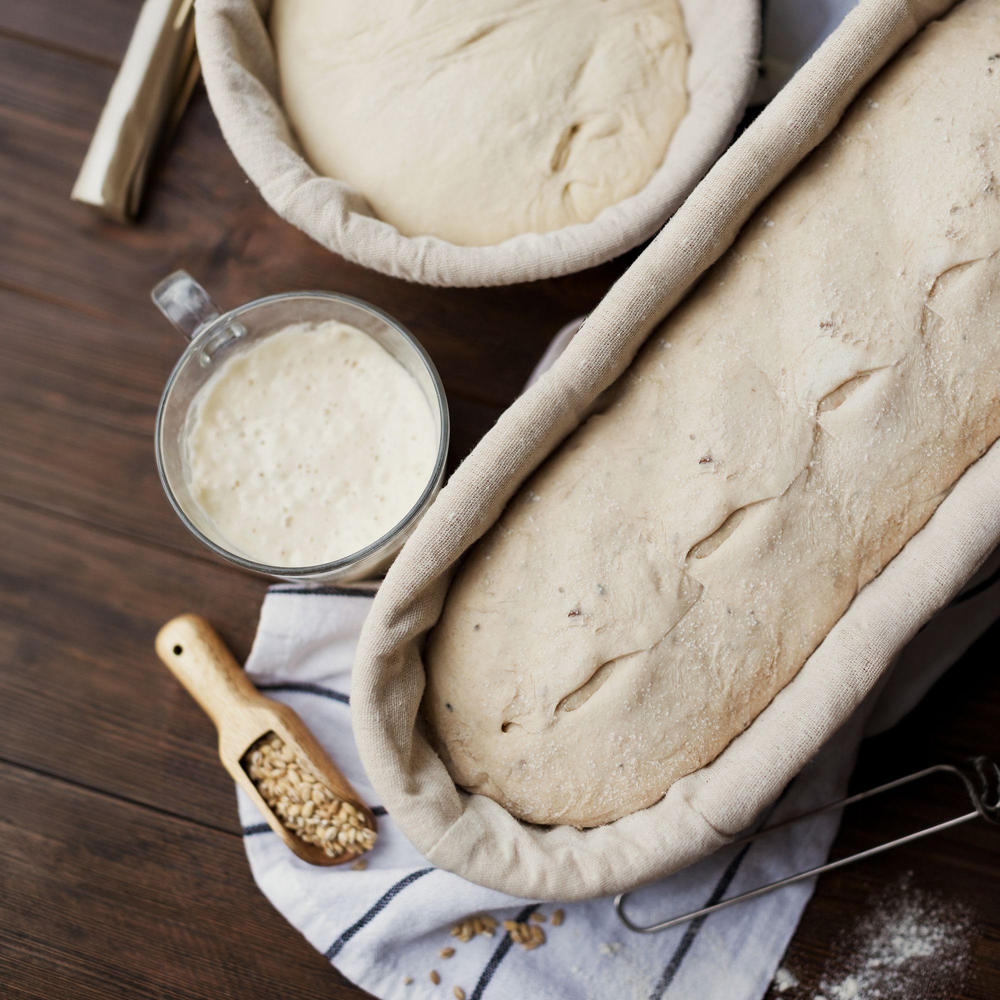 Proofing Basket elongated with liner - PADEIRO - 43 cm | Culinaris