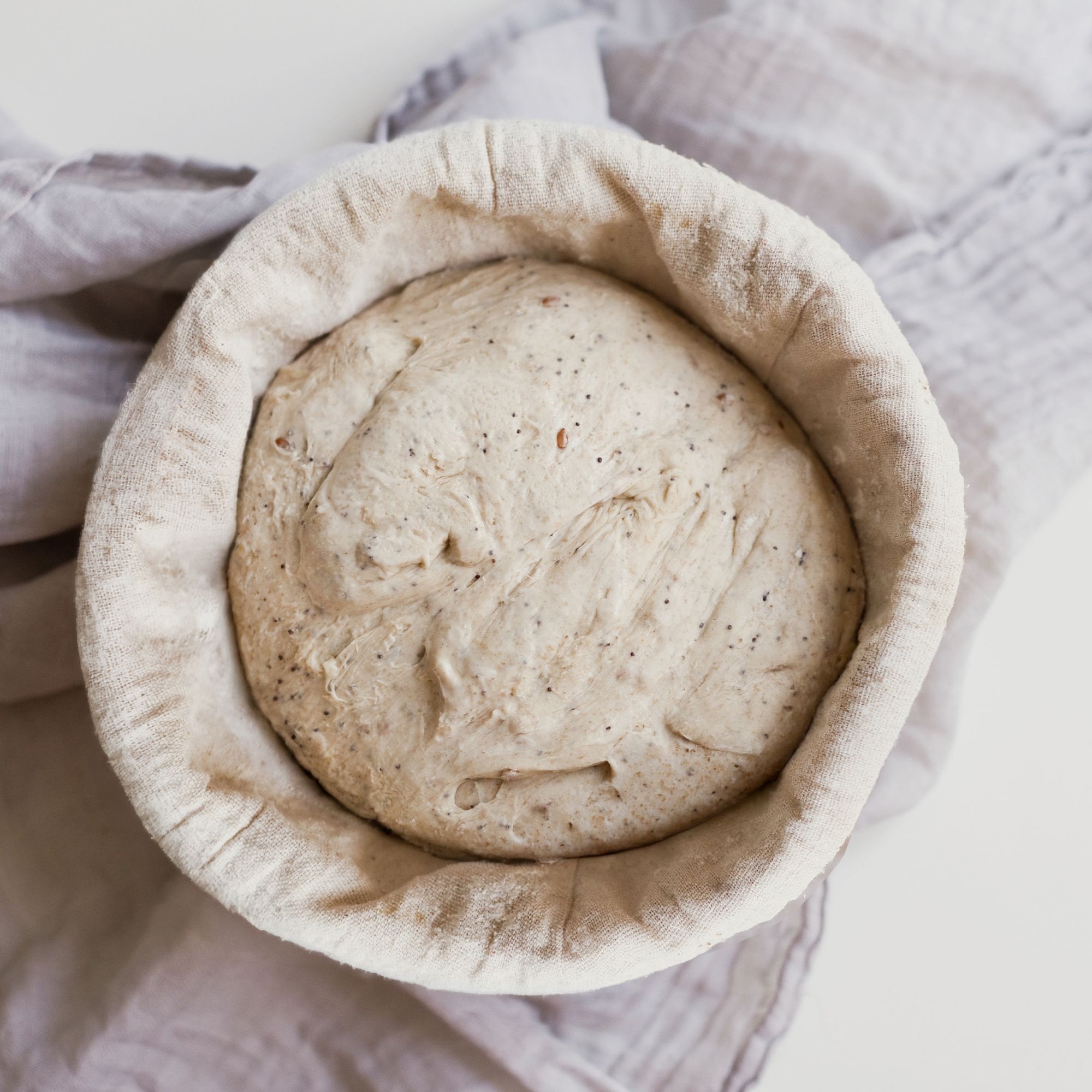 Proofing Basket round with liner - PADEIRO - 20 cm | Culinaris