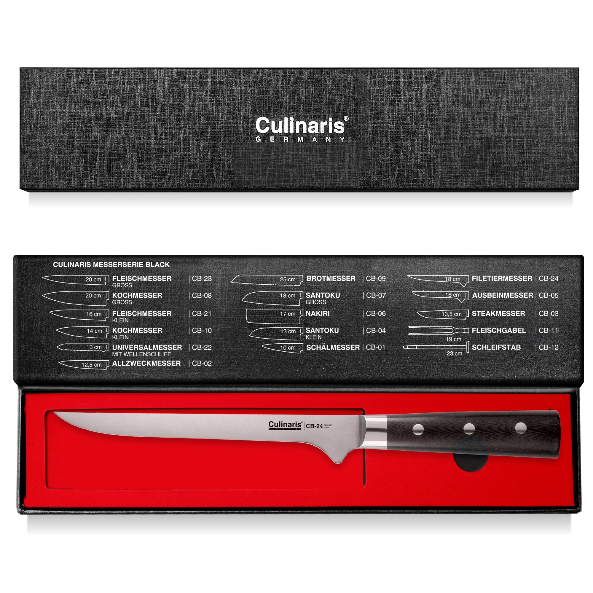 Fillet knife - Black Series - 18 cm - CB-24 | Culinaris