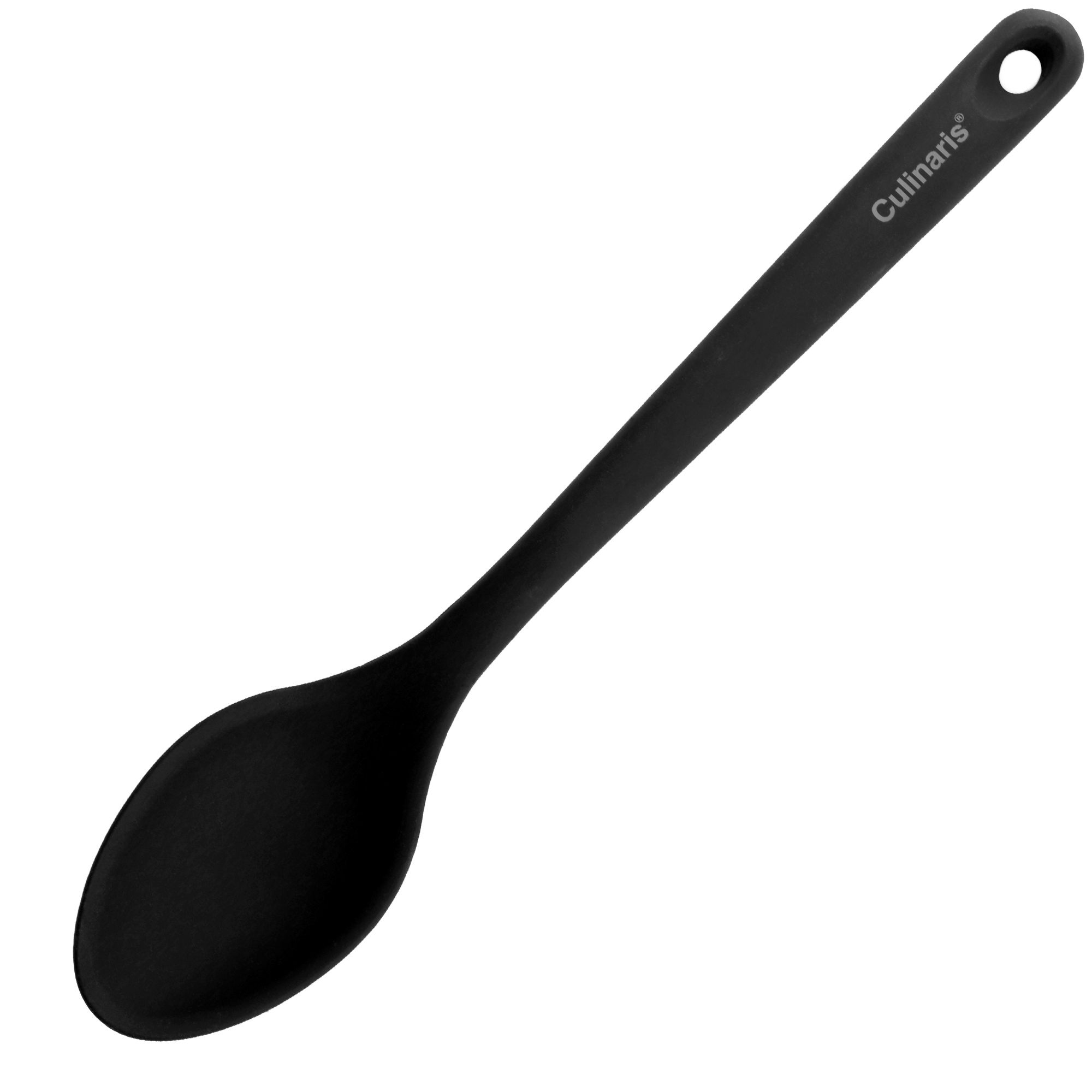 Serving spoon - silicone - black | Culinaris