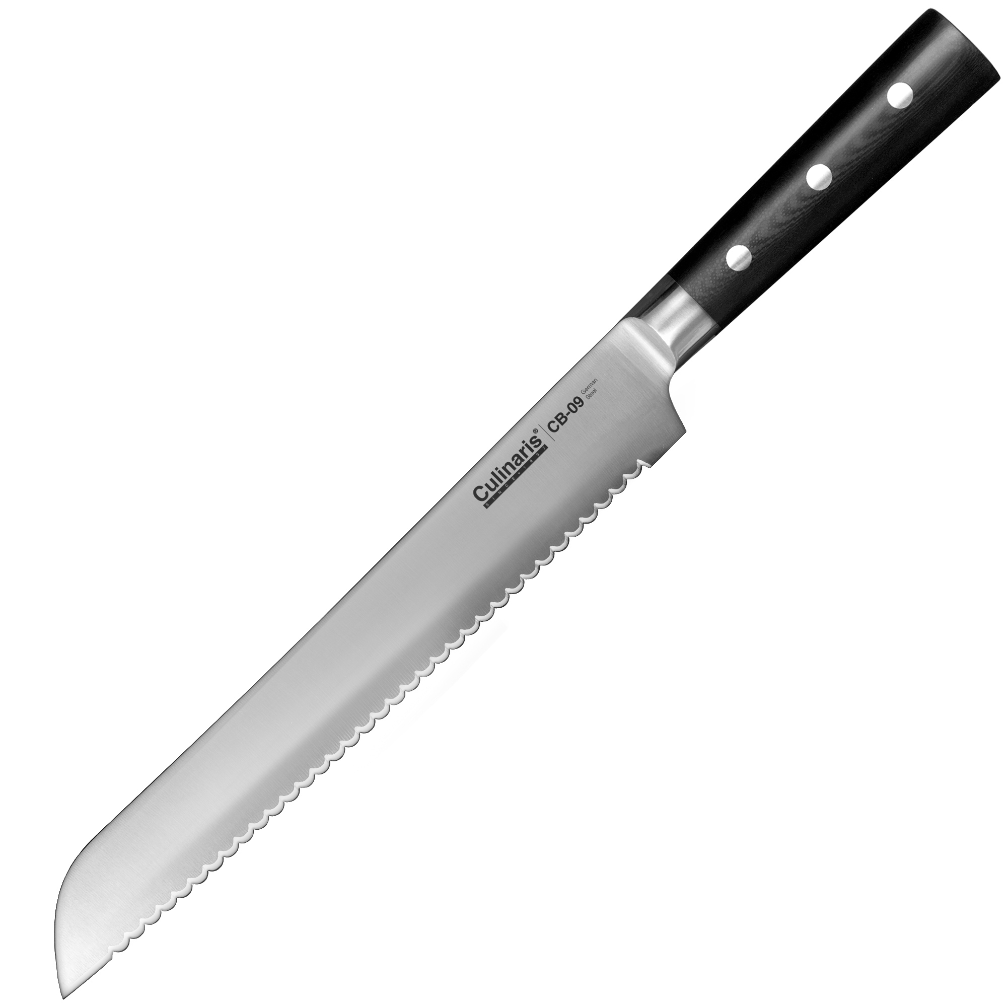Bread knife - Black series - 25 cm - CB-09 | Culinaris