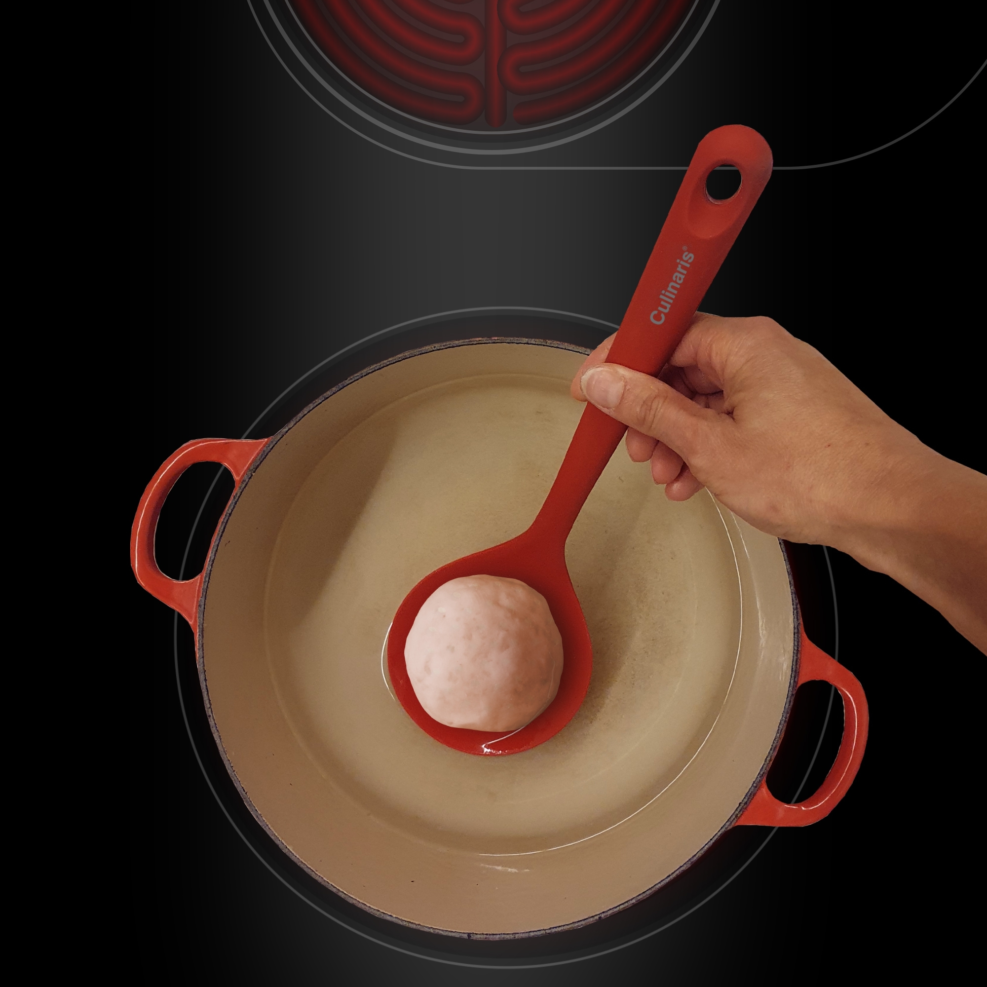 Ladle - silicone - red | Culinaris
