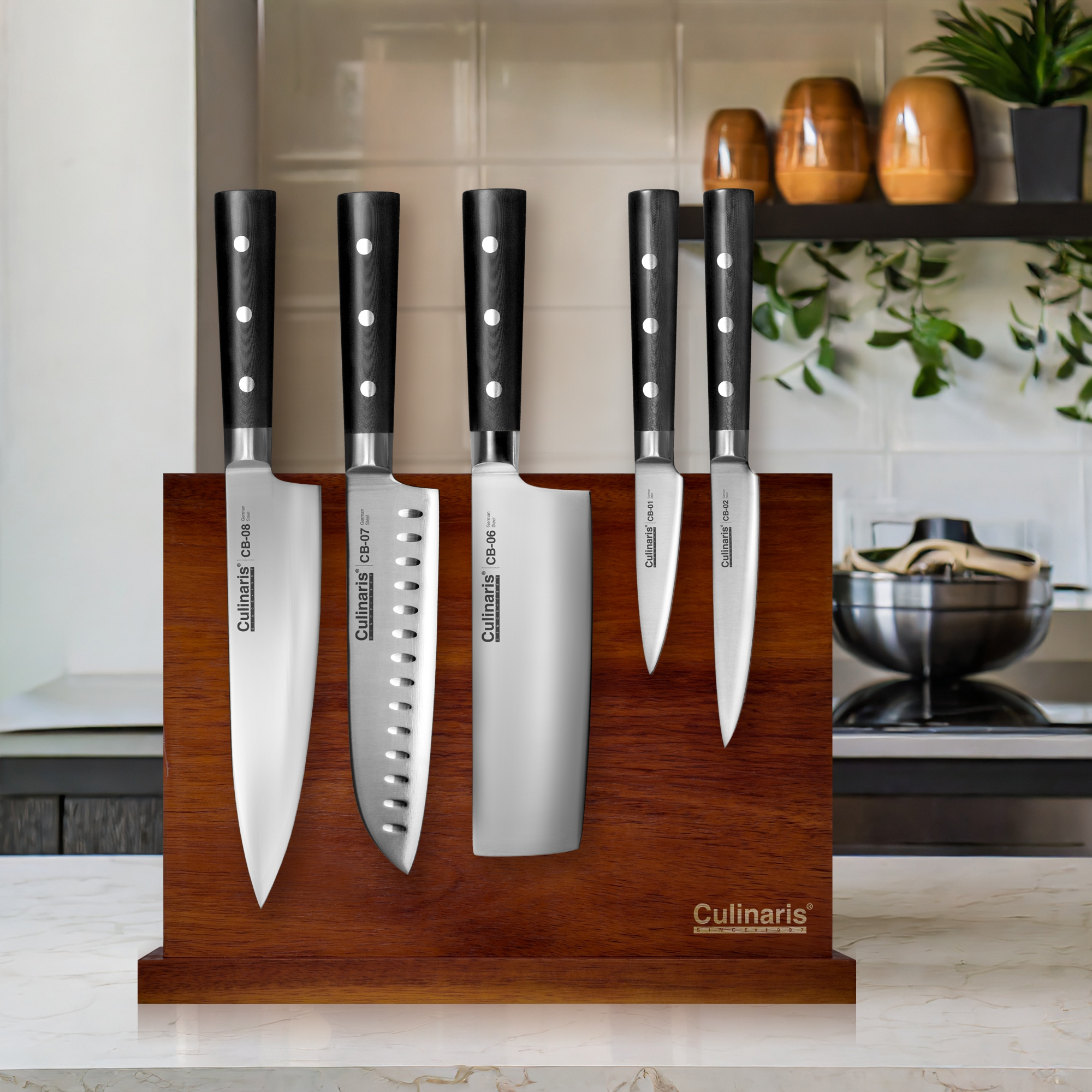 Chef's knife large - Black series - 20 cm - CB-08 | Culinaris