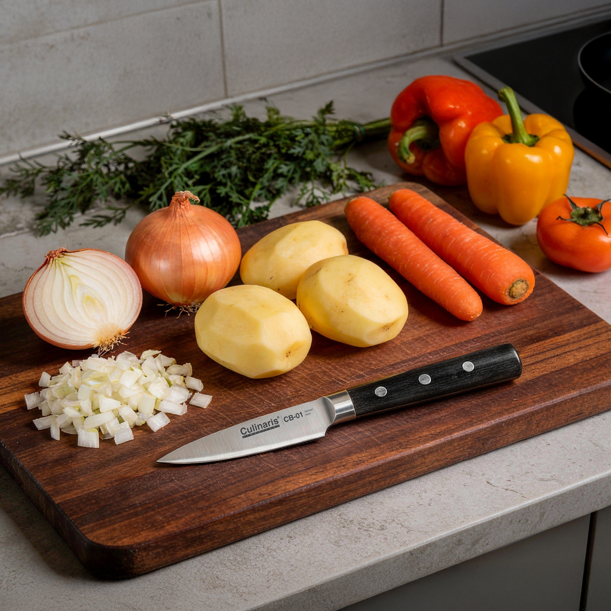 Paring knife - Black Series - 10 cm - CB-01 | Culinaris