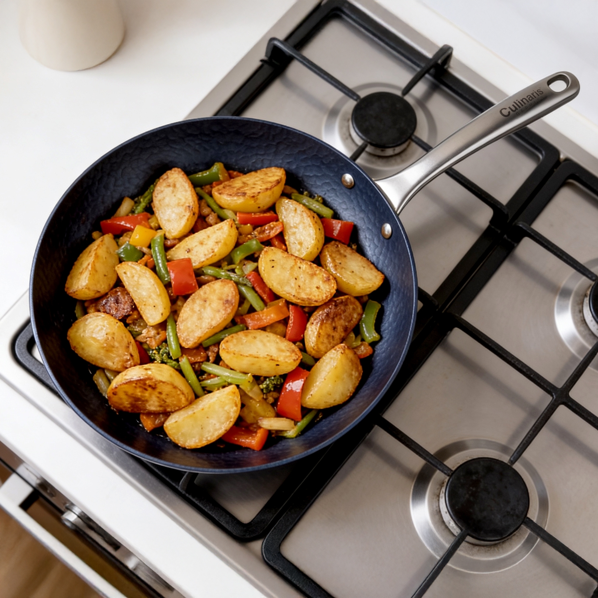 Iron frying pan - Martella - 25 cm - seasoned | Culinaris