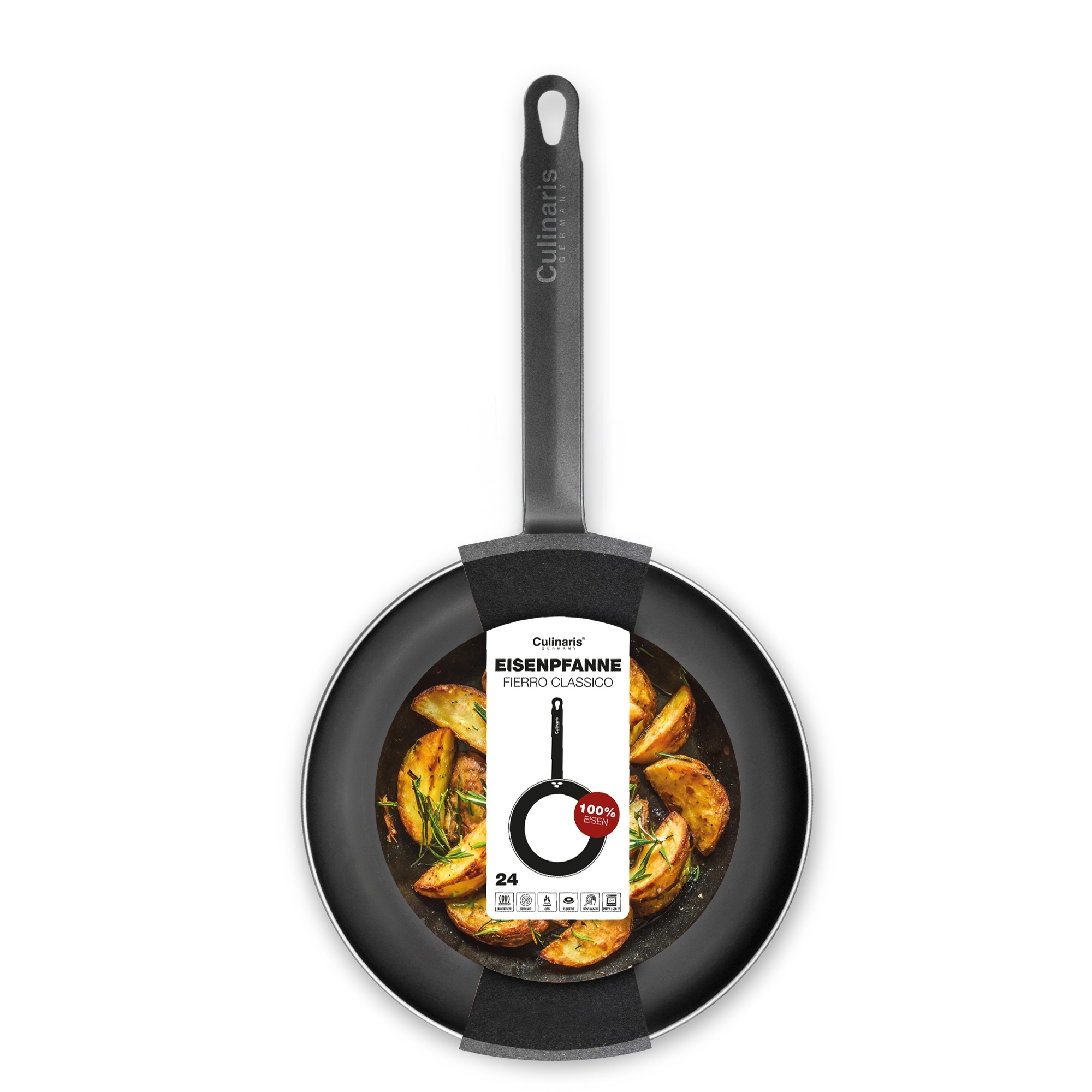 Iron frying pan - Fierro Classico - 24 cm - Seasoning | Culinaris