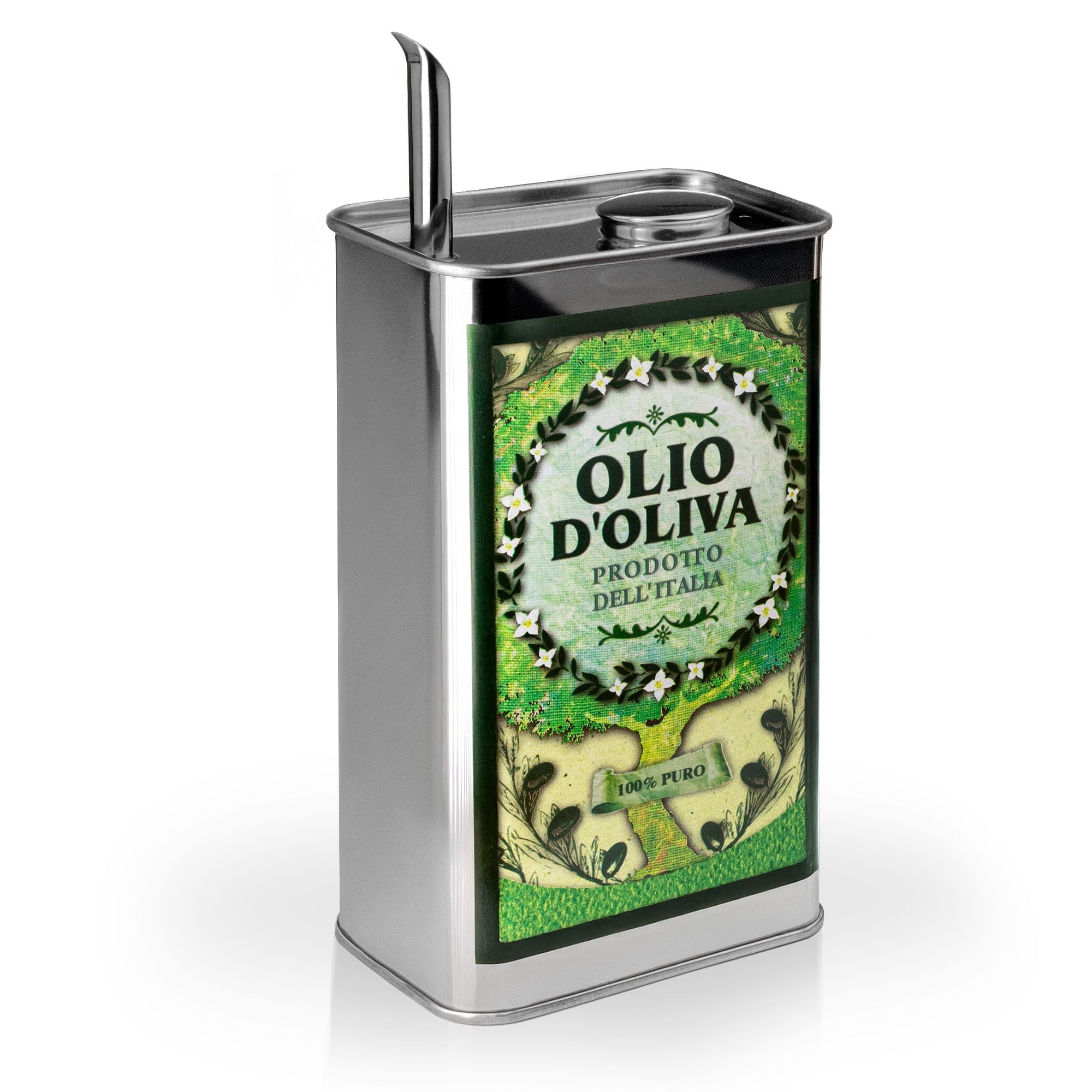 Oil can – Green - 1000 ml | Culinaris