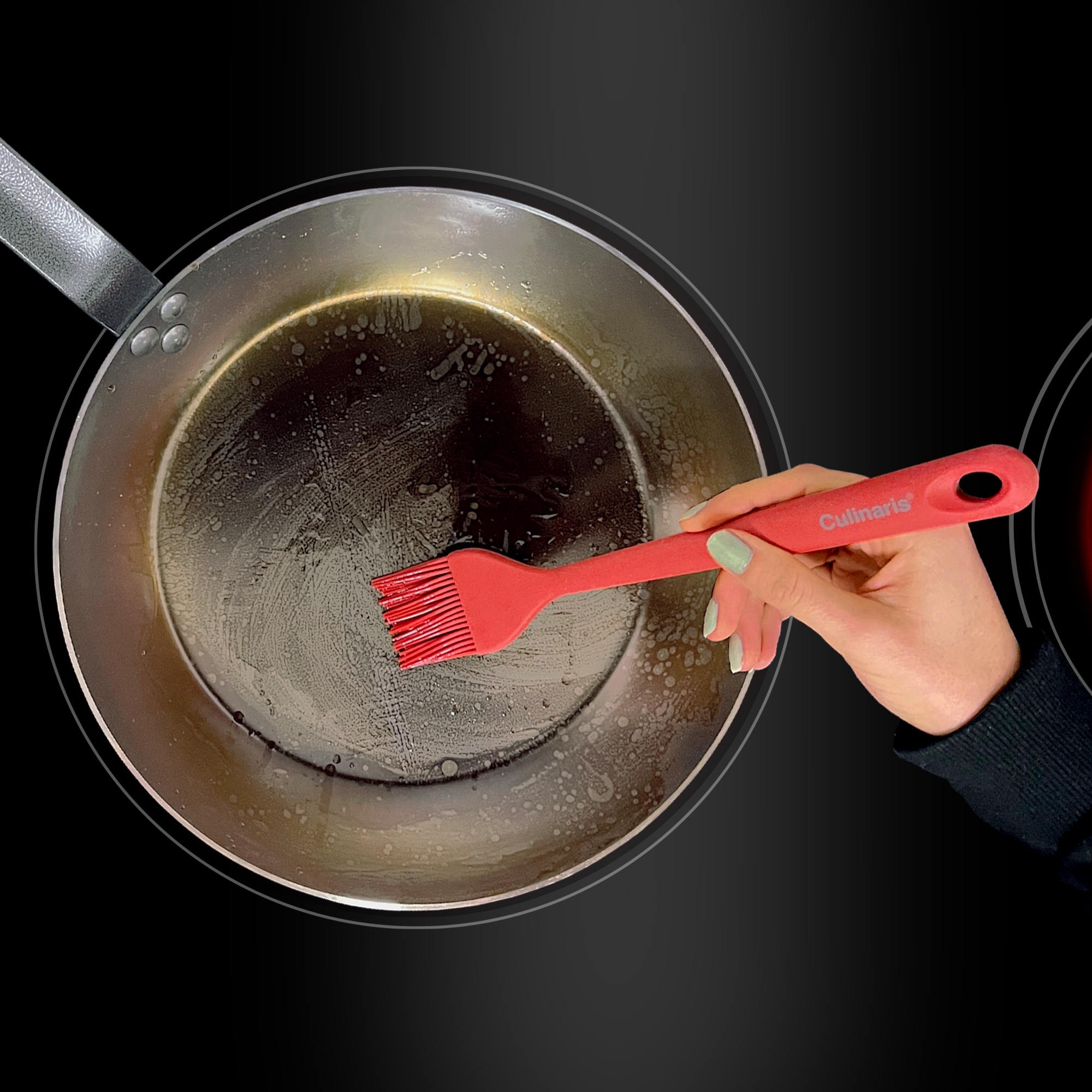 Baking brush S - silicone - red | Culinaris
