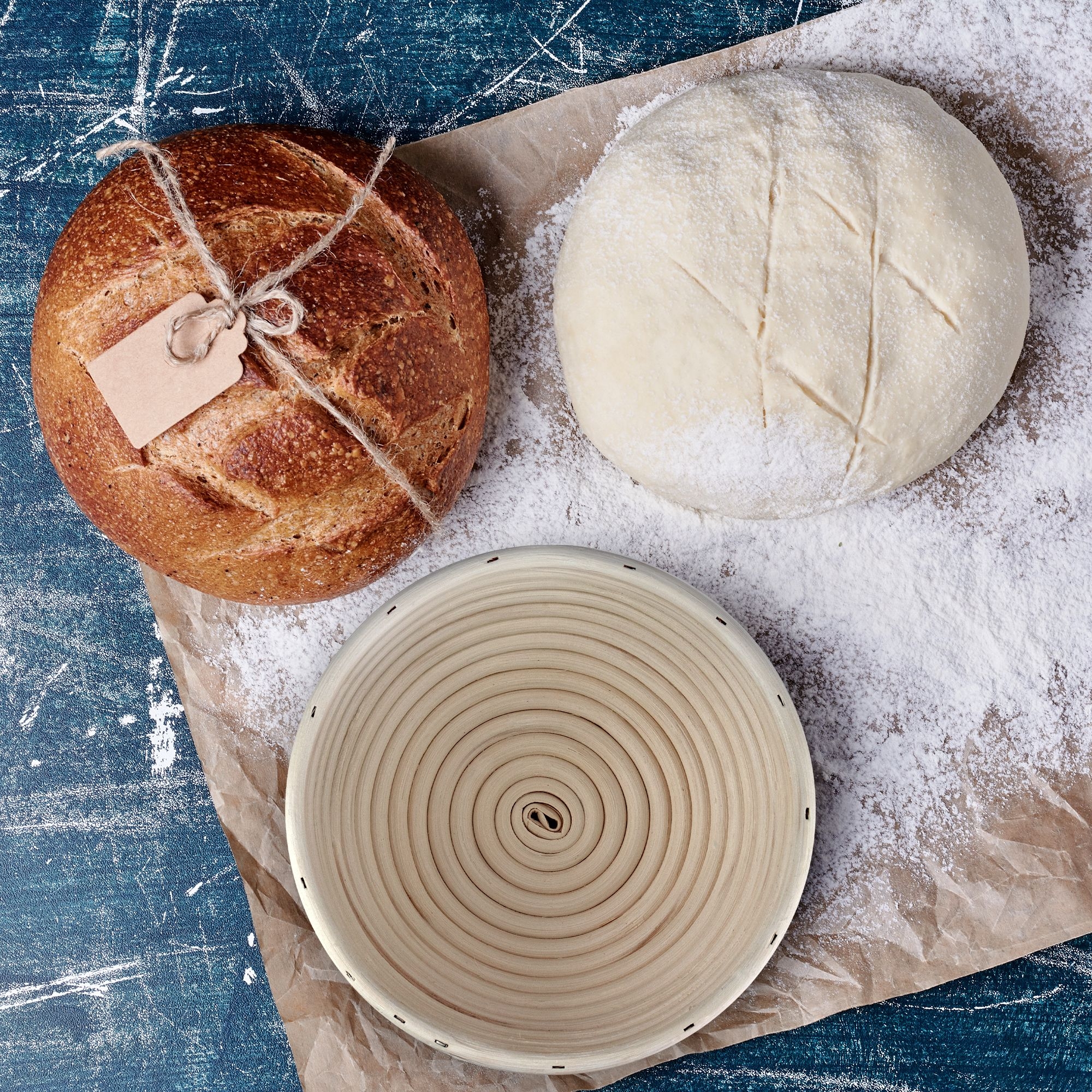 Proofing Basket round with liner - PADEIRO - 20 cm | Culinaris