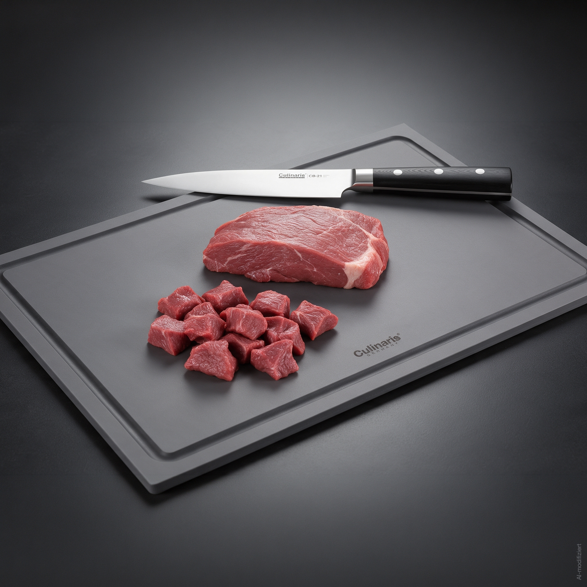 Meat knife, small - Black Series - 16 cm - CB-21 | Culinaris