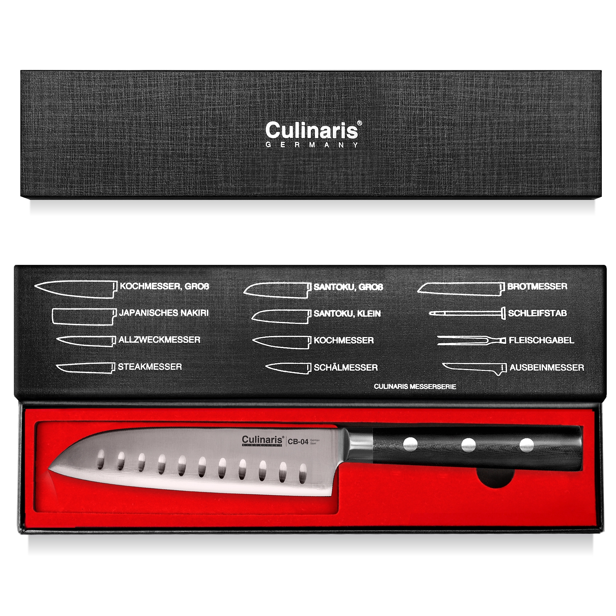 Santoku small - Black series - 13 cm - CB-04 | Culinaris