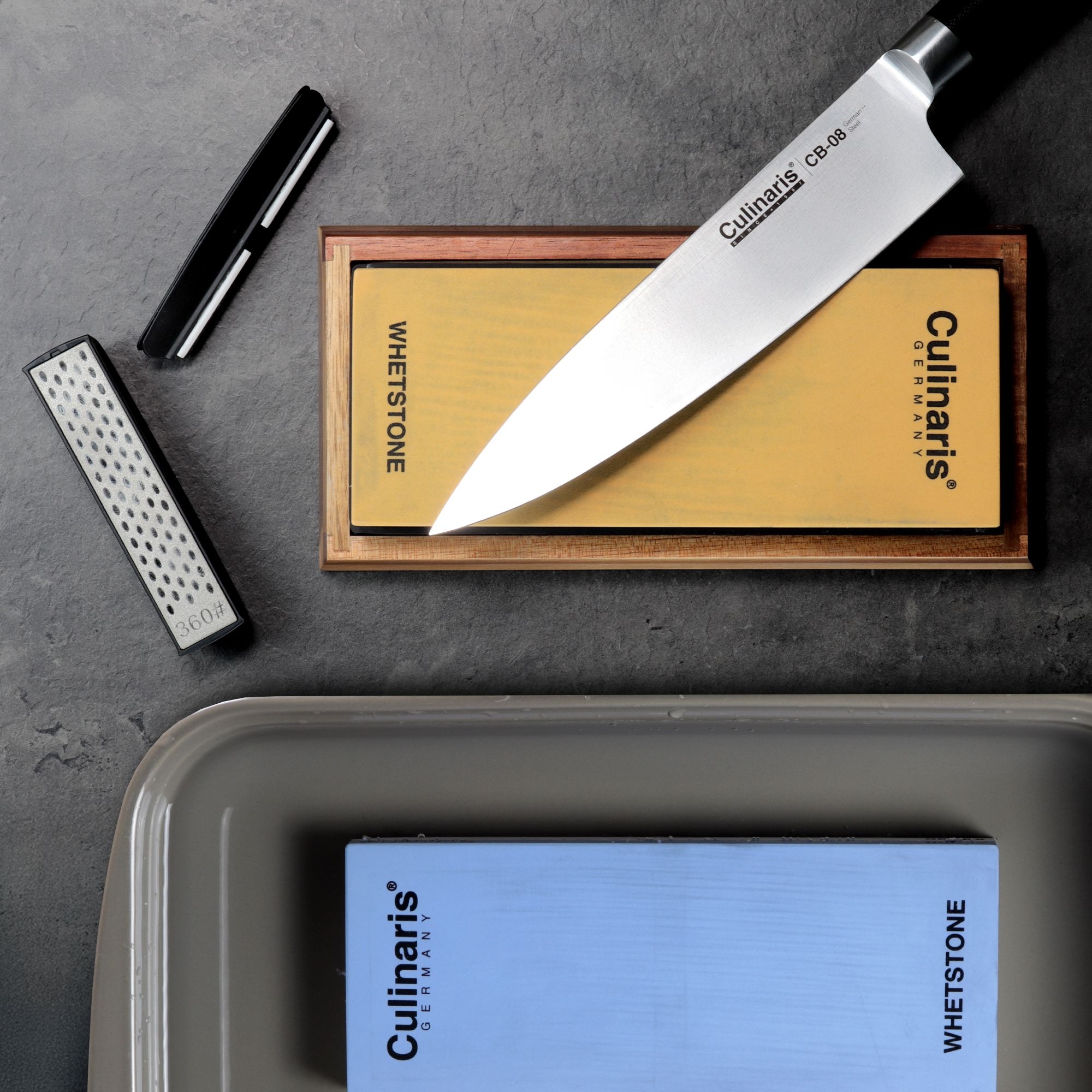Wet whetstone - 240/1000 - 5-piece set  | Culinaris