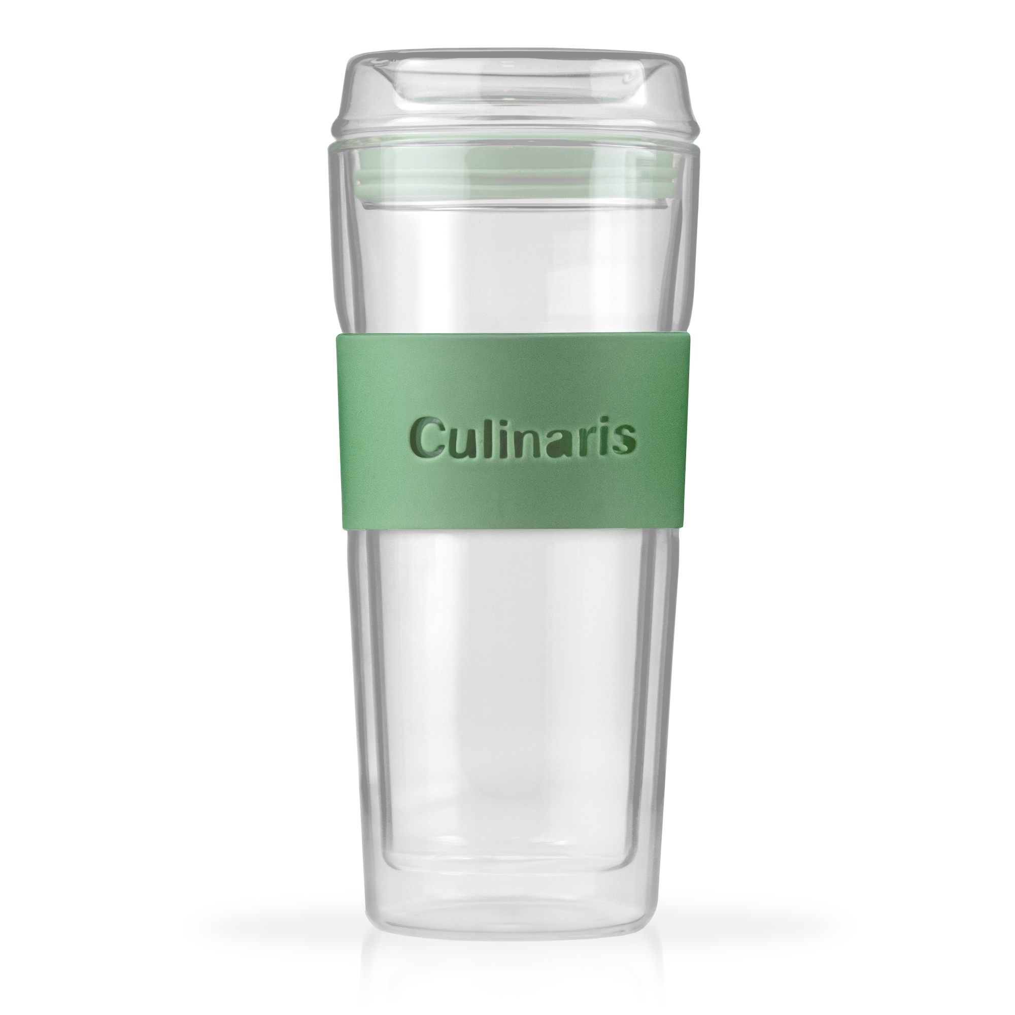 Silicone cover - glass mug Portare - mint | Culinaris