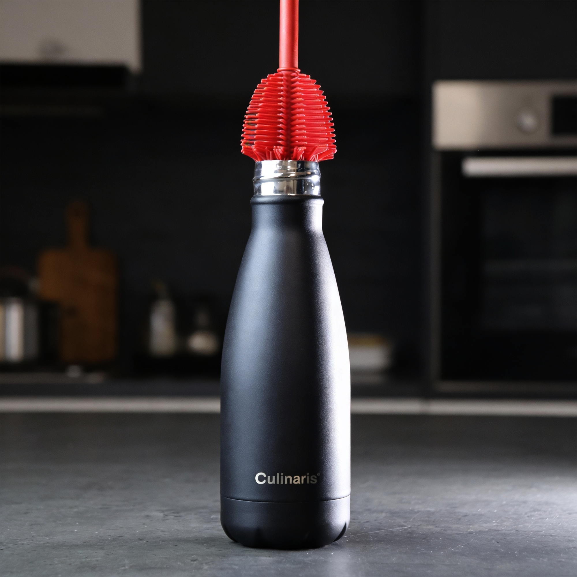 Bottle Brush - silicone - red | Culinaris