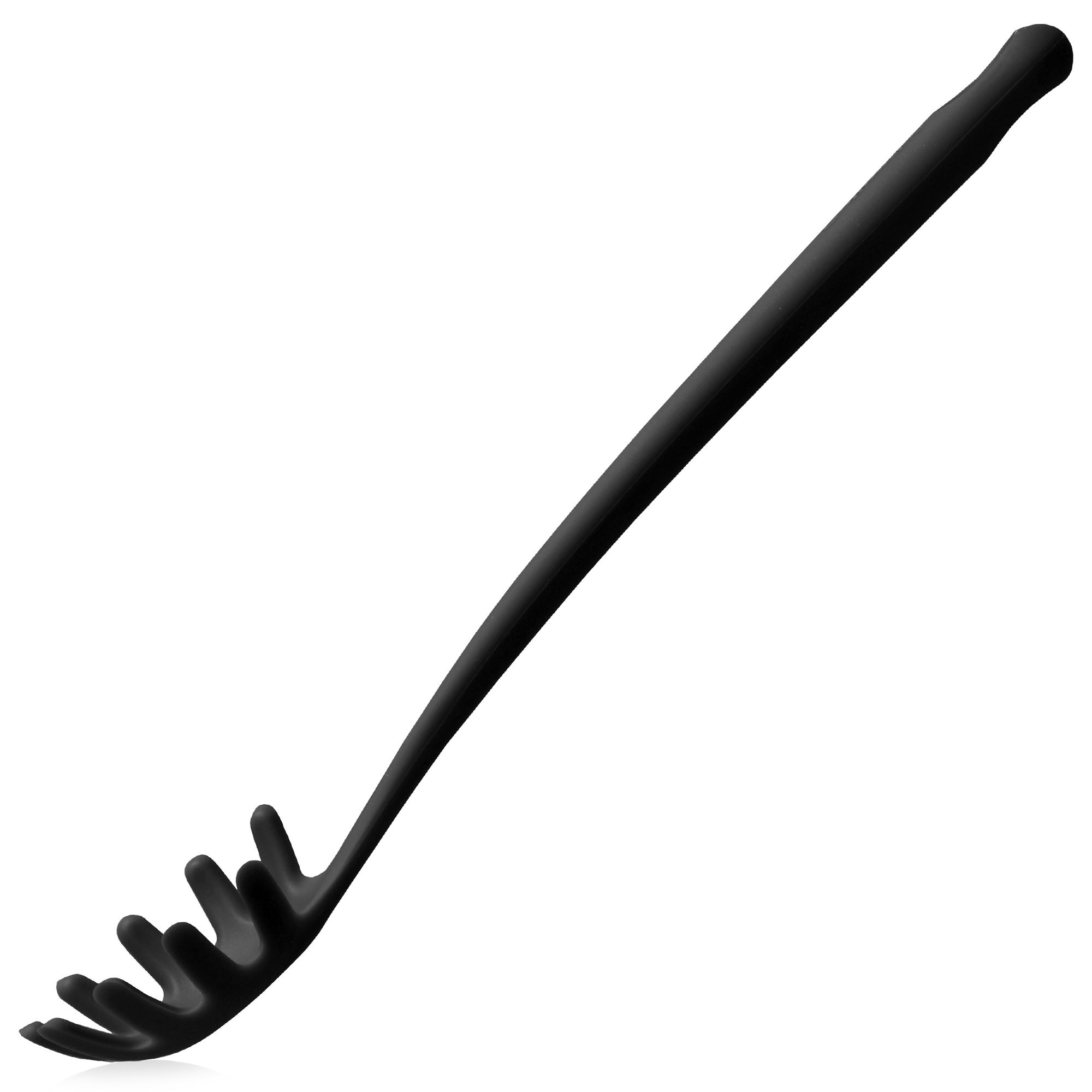 Pasta spoon - silicone - black | Culinaris