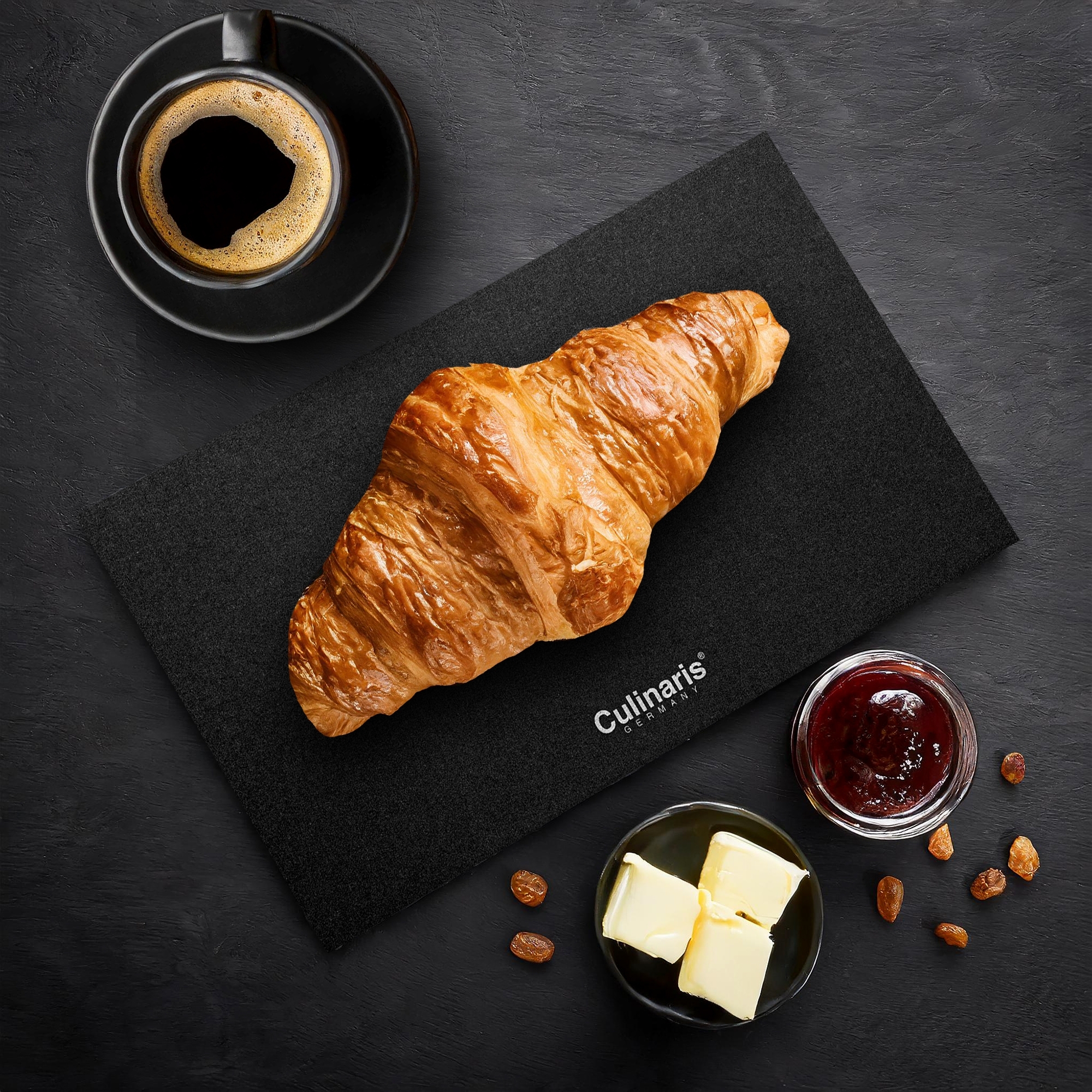 NERO chopping board 25 x 15 x 0.7 cm + NEROCURA wood balm | Culinaris