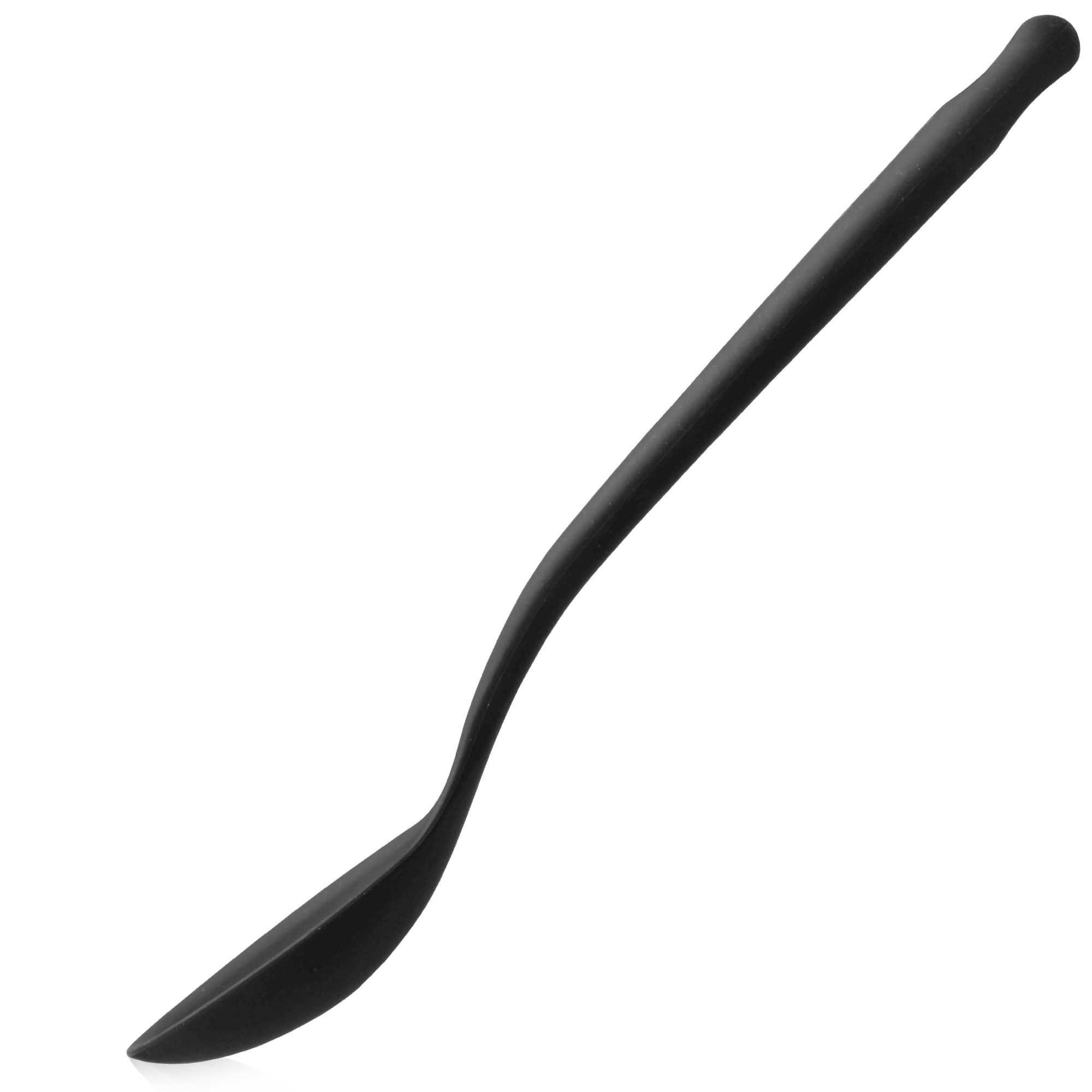 Serving spoon - silicone - black | Culinaris